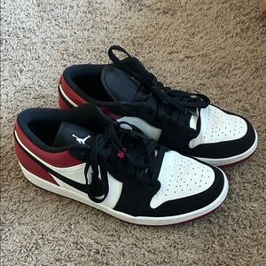 Jordan Low Top Sneakers - Black / White / Red